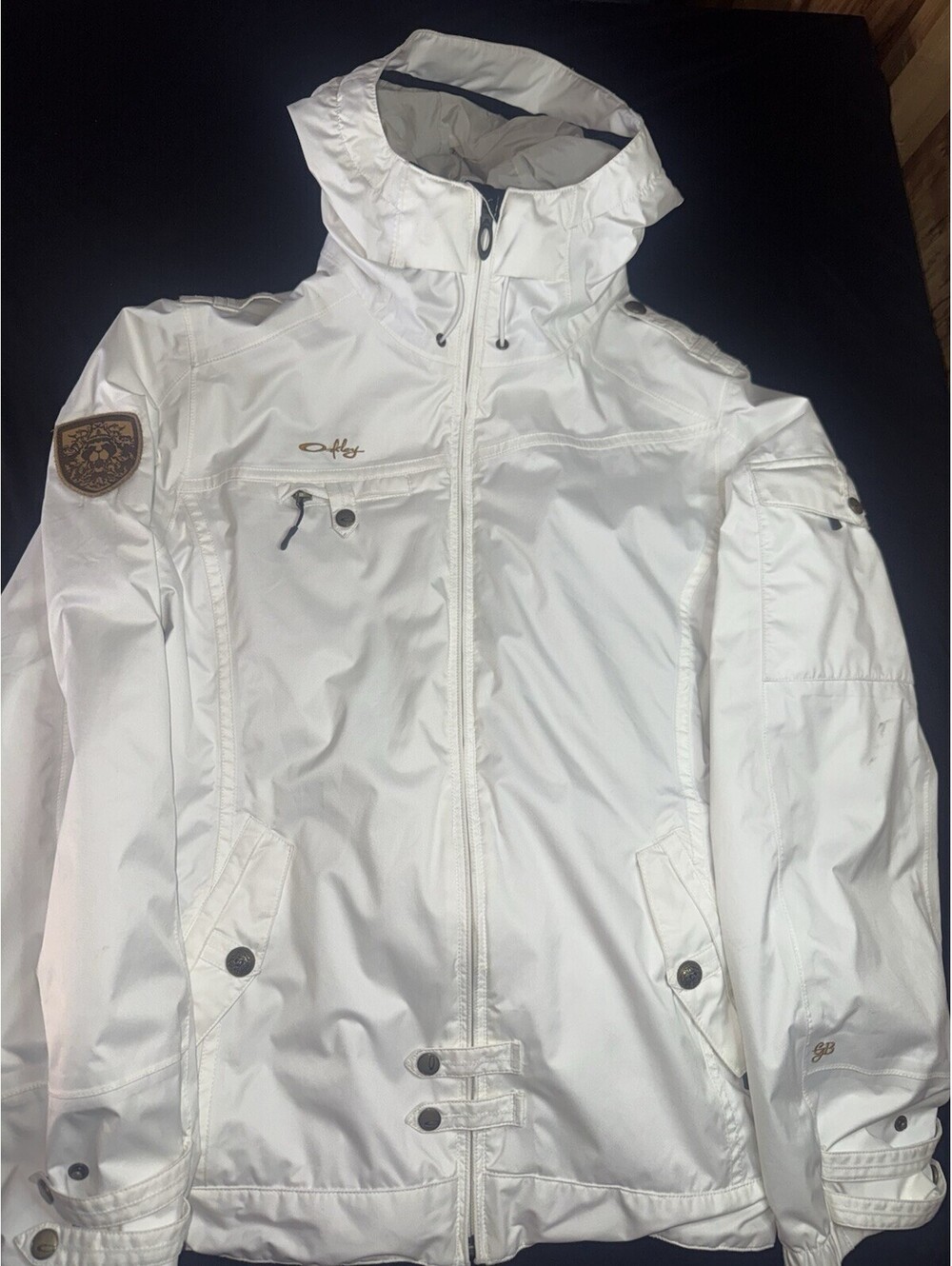 Vintage Oakley White Ski Snowboard Loose Fit Thinsulate Jacket Women’s Large
